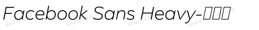 Facebook Sans Heavy字体转换